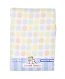Luvable Friends Fitted Crib Sheet Flannel 28x52 Neutral