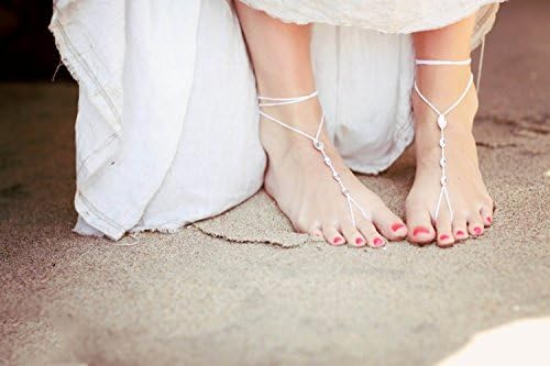 Poh2014 (TM)Crystal Barefoot Sandals Wedding Jewelry Bridal Foot Jewelry Sexy Yoga Anklet