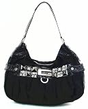 Guess - Guess Coal Punk Belle Hobo Signature Handbag