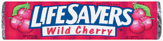Lifesavers Candy Wild Cherry - 14 Pieces Pack, 20 Packs by WRIGLEY