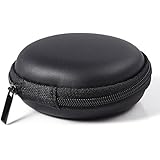 Black Leather Case Pocket Size Holder Case for Plantronics Backbeat Go , Marque 2 M165 , Marque M155 , M55 M50 M28 M25 M