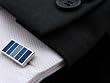 Silver Five Shades of Blue Enamel Cufflinks Cuff Links