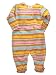 Multi-Stripe Pink/Yellow/ Aqua Footie by Zutano - Multi-colored - 6-9 Mths
