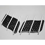 Black Base Chrome Grille Side Vent Louver Brand New Universal Fit Car Trunk by PH