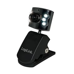 Webcam USB mit LED Beleuchtung - Internetkamera und Webcam - Sensor 300k CMOS - 24 Bit True Color - 360 Grad drehbar - 6 regulierbare LEDs Integrierter Lichtmesser