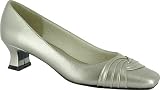 Easy Street Women's Tidal Mid Heel Shoes,Champagne,6 WW US