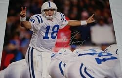 Peyton Manning Signed Colts 16x20 Calling Audible