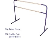 Purple 5ft Double Pole Ballet Barre