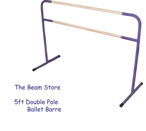 Purple 5ft Double Pole Ballet Barre