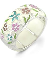 Enamel Silver Bangle