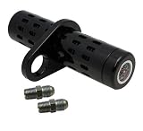 Pro-One 201100B Billet Oil Cooler For Harley-Davidson With Temp Gauge, With Billet Clamp, for 1-1/2 Frame, Black