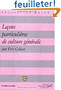 Le�ons particuli�res de culture g�n�rale