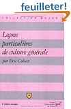 Le�ons particuli�res de culture g�n�rale