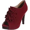 alabama F/suede roundfrill Bootiepumps