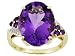 Jewelry : 10KT 8.45CTW AMETHYST WITH DIAMOND ACCENT RING