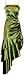 Ruched Ruffle Satin Prom Gown Holiday Party Cocktail Dress Bridesmaid, Large, Sage