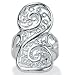 

Silver Filigree Swirl Ring
