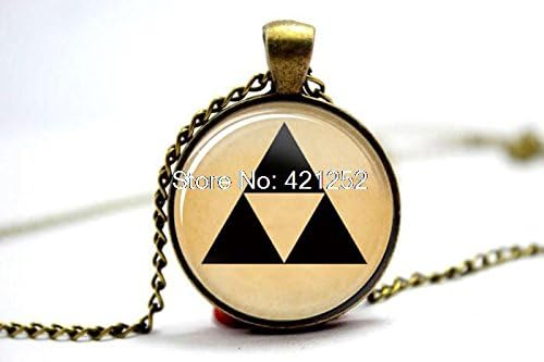 Pretty Lee 2015 Fashion Legend Of Zelda Pendent Legend Of Zelda Triforce Necklace Glass Photo Cabochon Necklace Christmas gift