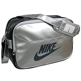 NIKE ナイキ チーム364 エナメルショルダーバッグ Mサイズ BA2381 078 Mシルバー/Dオブシディアン