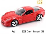 Chevy Corvette Z06 in Red Scale 1:32