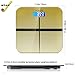 Body Digital Bathroom Scale, Woodsam (TM) Personal Glass Weight Scale for Health and Fitness with LCD Screen and a 360lb Maximum Capacity (Gold)