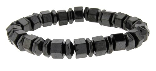 Hematite Bracelet - Magnetic - Faceted