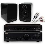 Onkyo DX-7355 CD player (Black) + A-9155 stereo amplifier (Black) + Q Acoustics 2010 speakers (Gloss Black) + Creative Audio £50 cable bundle (see below for details). 2 Year Guarantee.