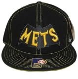 NEW YORK METS FLAT BILL FIT HAT BLACK BATMAN 7 1/4 NEW