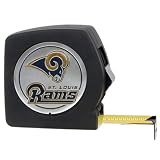 Great American Products St. Louis Rams NFL 25' Black Tape Measure