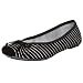 Jessica Simpson Women's Leve Flat,Black/Silver,8.5 M US