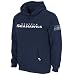 NFL Seattle Seahawks Classic Heavyweight Hood II Adult Long Sleeved Hooded Fleece Pullover, Traditional Navy, Large