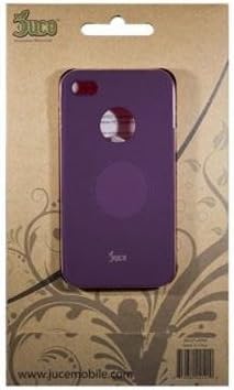 JucePeel Color Glass Screen Protection Kit for iPhone 4/4S - Retail Packaging - Purple
