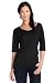ESPRIT Damen T-Shirt A21602, Gr. 40 (L), Schwarz (black 001)