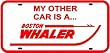 BOSTON WHALER LICENSE PLATE boat sign