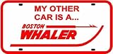 BOSTON WHALER LICENSE PLATE boat sign