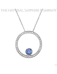 0.78ct. Natural Untreated Blue Sapphire Pendant with 16" chain.