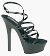6 Inch Sexy High Heel Shoe Strappy Sandal Platform Shoes Clear