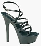 6 Inch Sexy High Heel Shoe Strappy Sandal Platform Shoes Clear