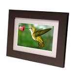 Smartparts SP72 7-Inch Digital Picture Wood Frame with Beige Matting (Espresso)
