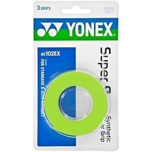 Yonex Super Grap Overgrip - 3 pack in LIME GREEN