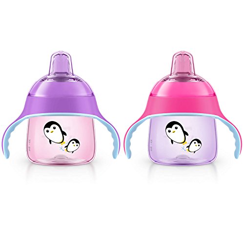 Philips Avent My Penguin Sippy Cup, 7oz (Pink/Purple)