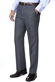Crease Resistant Active Waistband Flat Front Trousers