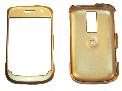 RIM Blackberry Bold 9000 Gold Snap-On Case Cover with Removable Swivel Belt Clip