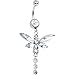 Cubic Zirconia Dragonfly Belly Ring