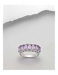 Gem Stones Ring In 92.5 Sterling Silver