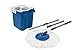 Gala Twin Bucket Spin Mop With 2 Refills And 1 Liquid Dispenser (Blue)