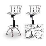 2 24"-29" Musical Instrument Band Fabric Seat Chrome Adjustable Specialty / ....