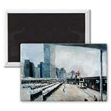Arrival of the Governor, Hong Kong, c.1982.. - 3x2 inch Fridge Magnet - large magnetic button - Magnet