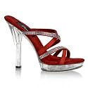 LIP-104-2 5" Stiletto Heel Strappy PF Slide W/RS