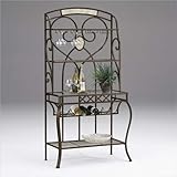 Brookside Fossil Stone Bakers Rack by Hillsdale - Brown Powder Coat (4815-8 ....